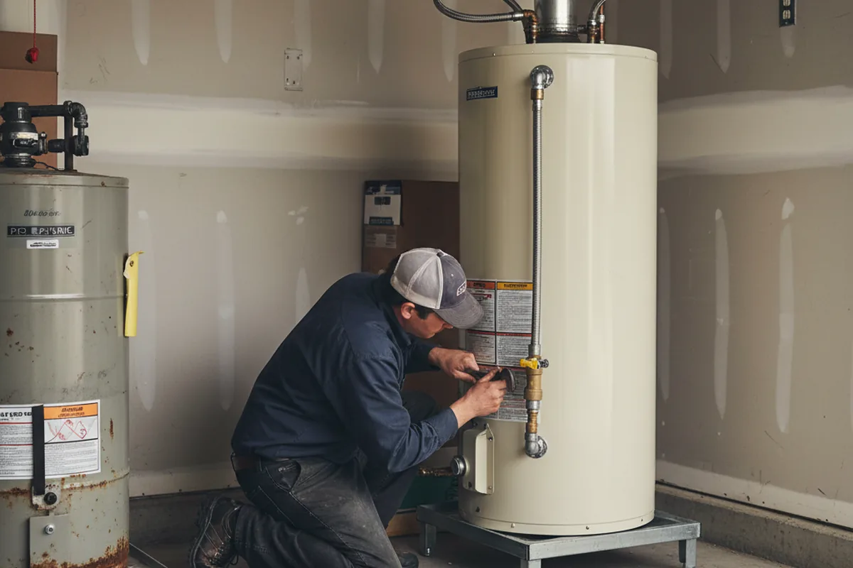 Water heater and shutoff valve replacement in Mountain Grove